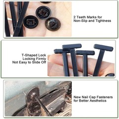 10-300 pcs INDUSTRIAL BLACK WIRE CABLE ZIP UV NYLON TIE WRAPS SELF-LOCKING CLIP