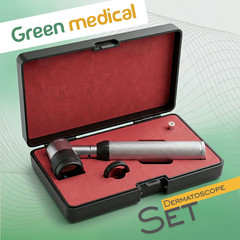 Dermatology Skin Diagnostic Grey Dermatoscope Set Dermal Instruments Dermascope
