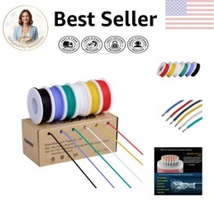 High-Temperature Resistant AWG 18 Wire Kit – 6 Colors, 600V for Various Projects
