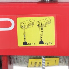 Electric Hoist 1760lbs Crane Winch with Wired Remote Control 1350W 110V New