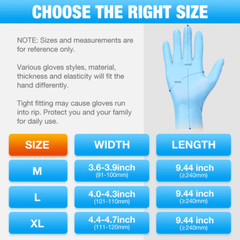 1000 Med Plus© Nitrile Exam Gloves Chemo-Rated (Powder Free Vinyl Latex) Medical
