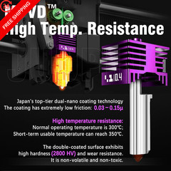 2PK MPVD Hotend For X2D/P2S/H2D/H2C/H2S/A1/A1mini, 2 PK 0.4mm Kit