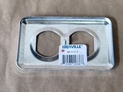 SURPLUS NEW IBERVILLE BC11-C-1 Single Gang Utility Duplex Cover (Box of 50)