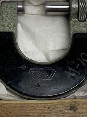 pair of pav micrometers. 0-1” and 2-3”. .0001” carbide faces. Liechtenstein