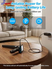 Rechargeable 512Hz Underground Pipe Locator with 3000mAh Battery Blue/Black