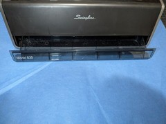 Swingline Commercial Electric 3 Hole Punch Model: 74535, 28 Sheet. Used.