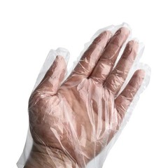 100pcs Disposable Plastic PE Gloves for Kitchen Cooking Cleaning Food Prep New