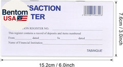 24 PCS Check Registers for Personal Checkbook, Easy to Read Checkbook Register