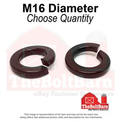 M16 Class 10 Split Lock Washers Plain (Pick Quantity)