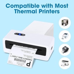 4×6 Fanfold Direct Thermal Shipping Labels Perforated for Zebra & Rollo Printers