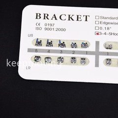 Dental Orthodontic Bracket Roth/MBT/Edgewise 018/022 no/3/345 Hook Standard Mini