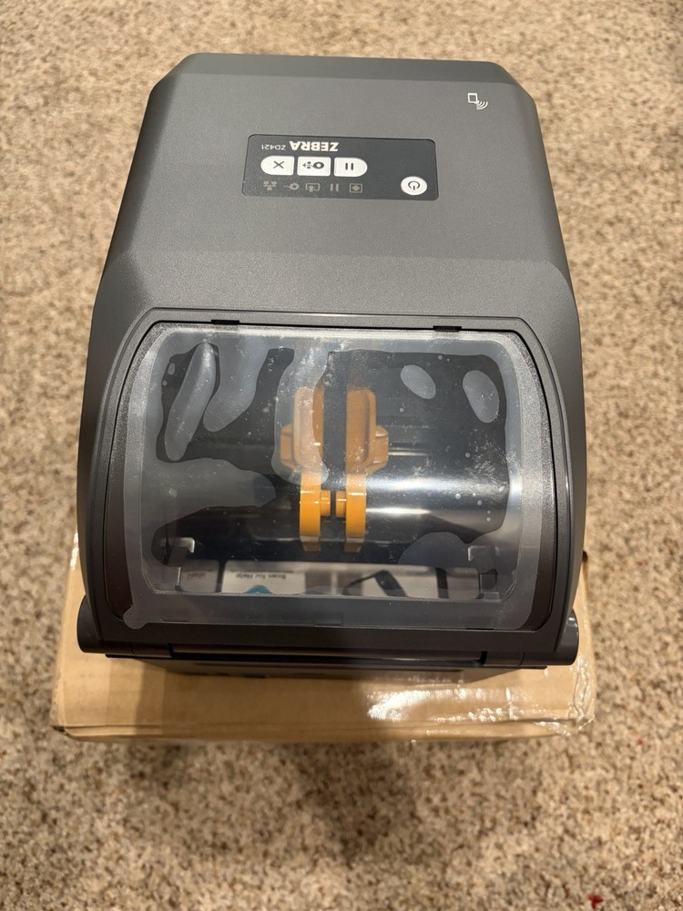 Zebra ZD421T Thermal Label Printer ZD4A042-30EM00EZ New Open Box USB BT 203dpi