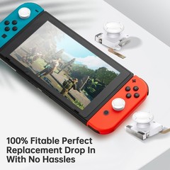 BRONAL TMR Hall Effect Joystick Replacement for JoyCon – 32 in White 2 pairs