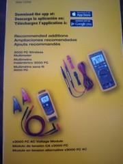 Fluke 376 FC 1000 Amp AC & DC True RMS Clamp Meter with flexible current clamp.