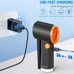 Cordless Air Duster for Computer Keyboard Cleaning with 2.47oz Blowing, 3hrs Rec