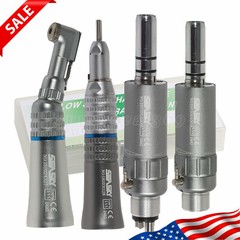 Dental Low Speed Contra Angle Latch Straight Handpiece Air Motor 2/4H Micromotor