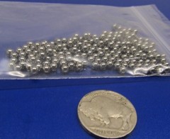 Metric 3.5 mm Dia. +/-.0025 mm, 52100 Alloy Steel Balls, 200 Pcs