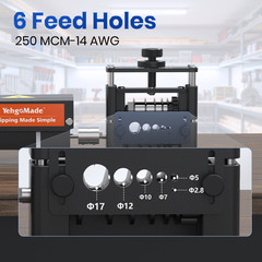 Automatic Wire Stripping Machine 250 MCM-14 AWG with 6 Channels and 5 Blades