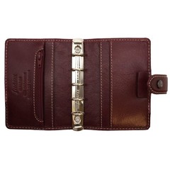 Filofax Malden 021734 Personal Organizer Mini Burgundy Leather Japan Authentic