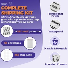 Ding Defend Card Shipping Protector Envelopes Bubble Mailer Kit with 110 Semi…