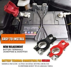Universal Automotive Battery Terminal Connectors (1 Pair), Positive & Negative T