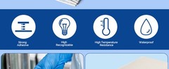 Dental Instruments Identification Tape Autoclavable 0.24″ 0.40″Width 10 Colors