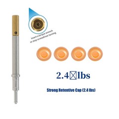 US Implant 2.4 lbs Overdenture Retention Caps Dental Locator Core Tool Universal