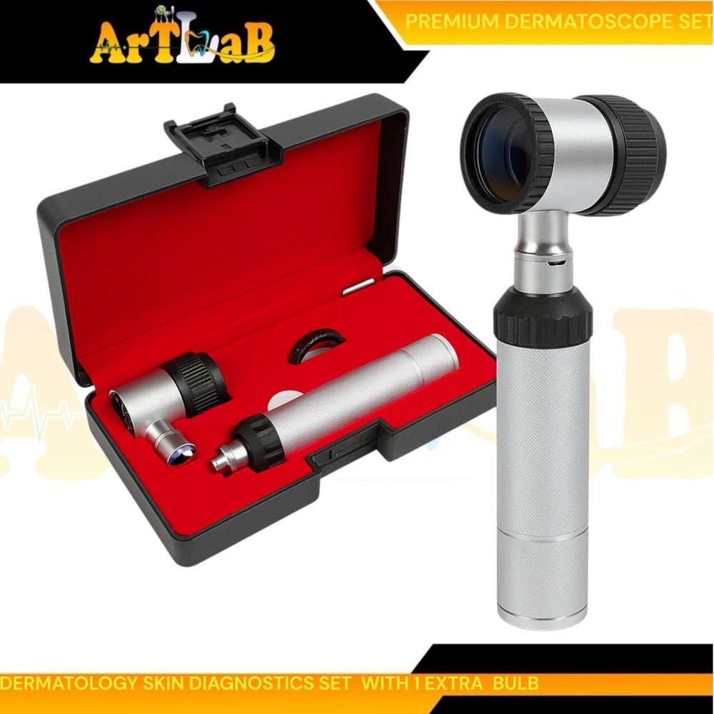 New Dermatology Skin Diagnostic Dermatoscope Set Dermal Instruments Dermascope