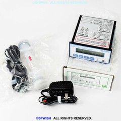 NEW TOKYO KEISO malema 3L/min Teflon PFA Ultrasonic Liquid Flow Sensor w/Meter