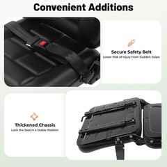 NEW UNIVERSAL FORKLIFT SEAT FITS CLARK CAT HYSTER YALE TOYOTA MITSUBISHI BLACK