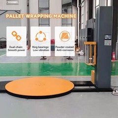 4400LBS Industrial Automatic Pallet Wrapping Machine 65in Automatic Turntable