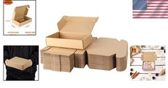 Sturdy 50 Pack Small Shipping Boxes, Easy Assemble