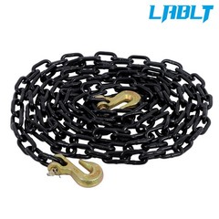 LABLT G80 Transport Binder Chain 1/4 Inch × 14 Ft | Chain with Clevis Grab Hooks