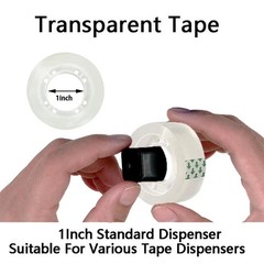 Clear Transparent Tape Rolls 3/4″ x 1000″ Dispenser Refill 6 Tape Rolls Scotch