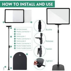 12 Pack Adjustable Poster Stand Holder Floor Standing Display Sign Holder for…