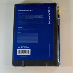 NEW Blackwing Slate Notebook – Gray – Medium 160 Pages with Blackwing 602 Pencil
