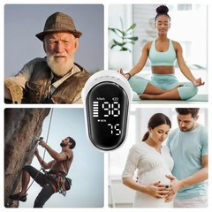 Rechargeable Pulse Oximeter Fingertip Oxygen Monitor Fingertip w/SpO2 Pulse Rate