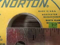 Norton Monocrystalline Aluminum Oxide Grinding Wheel 7″ Dia 3/8″ Thick 1-1/4″ Ar