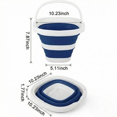 1 Gallon BPA-Free Silicone Collapsible Utility Bucket