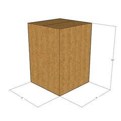 100 7x7x10 Kraft Brown Corrugated Shipping Boxes 32 ECT Single-Wall New