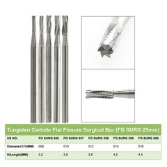 WAVE Dental FG SURG Burs 557L 556 Long Straight Fissure Carbide Bur FGOS 2.35mm