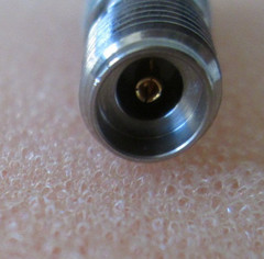 RF Attenuator 32 GHz 6dB 2W Stainless/Gold 2.92mm M-F Weinschel 87-6 Made in USA