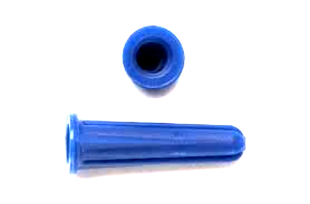 CONICAL PLASTIC WALL ANCHORS 4-6-8 x 3/4″ BLUE – 3/16″, 5000 PCS, Made in USA