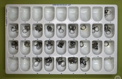 “A”Company Lot of 150 Orthodontic Bands UL6 Buccal Tube, UL7 Size 9-32 Roth .022