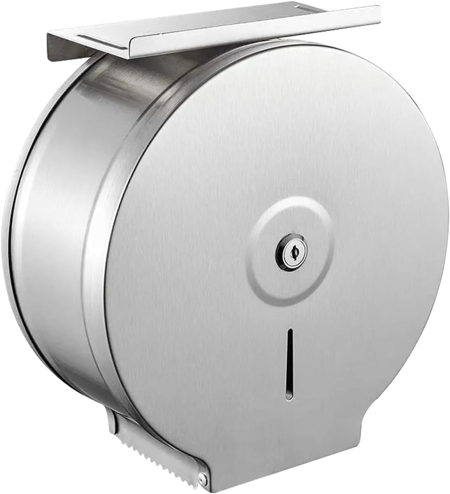 Commercial Jumbo Toilet Paper Dispenser with Shelf,Tissue Holders,9 Inch Roll of