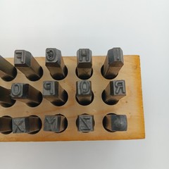 Young Bros Stamp Works 3/16” 4.8mm Steel Die Punch Stamp Letters Set