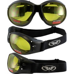 4 Pairs of Global Vision Eliminator Goggles Black Clear Smoke Yellow & Blue Lens