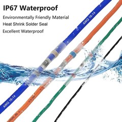 150 PCS Solder Seal Wire Connectors Kit, Waterproof Heat Shrink Butt Connecto…
