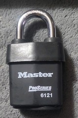 lot of 5 Master Lock 6121KA Padlocks, Keyed Alike 10G001