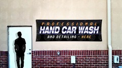 PROFESSIONAL Hand Car Wash Detailing Banner Sign Display Auto Lavado Spa Shop